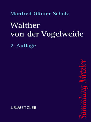 cover image of Walther von der Vogelweide
